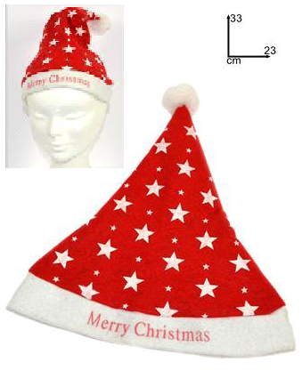 Cappellino Babbo Natale con stelline